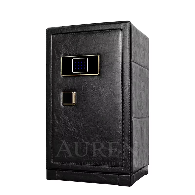 Crown Vault 12 Watch Winder Safe - Black Front 2