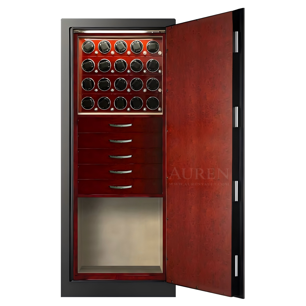 Atelier 20 Watch Winder Safe - Red Open 2