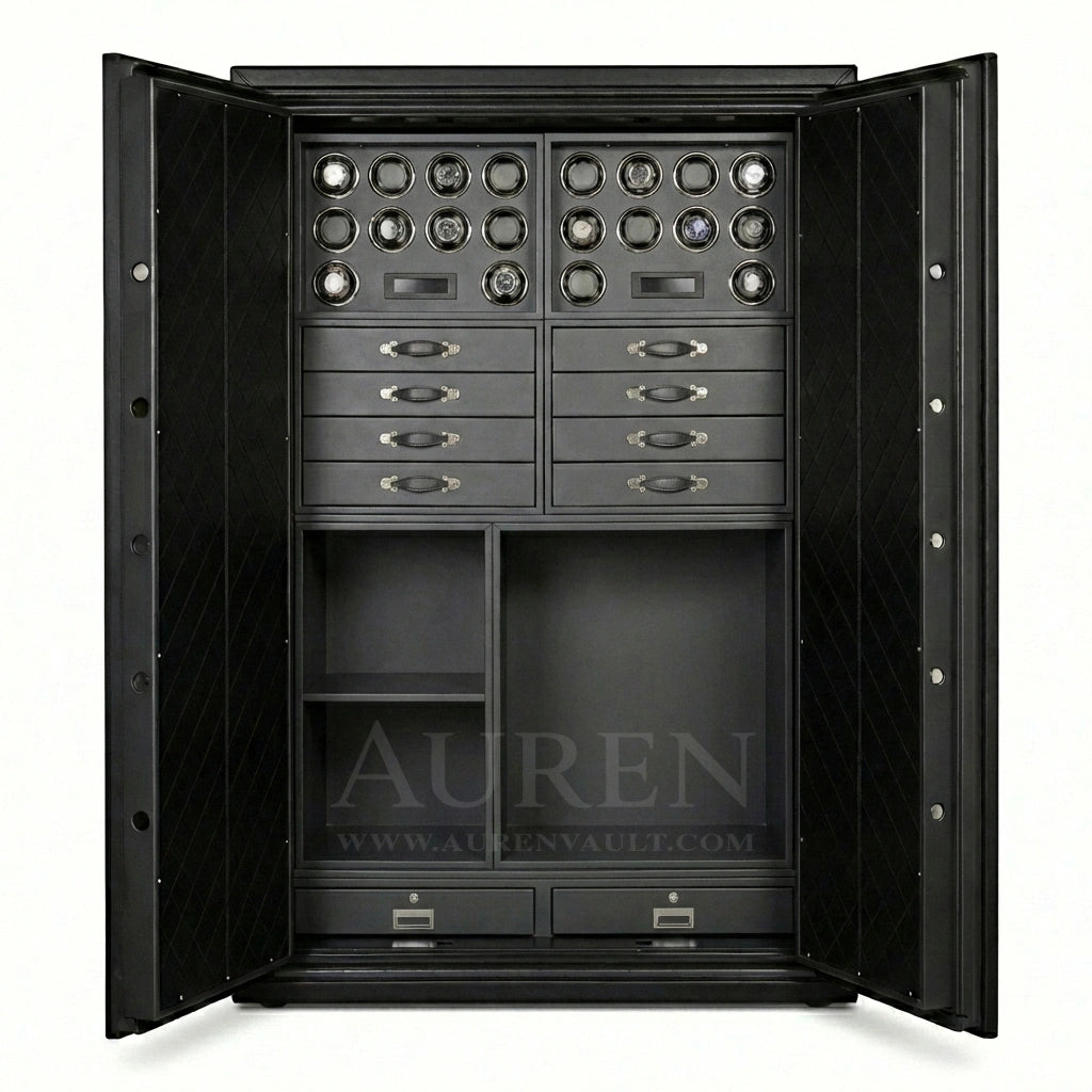 Heritage Leather 20 Watch Safe Cabinet - Auren