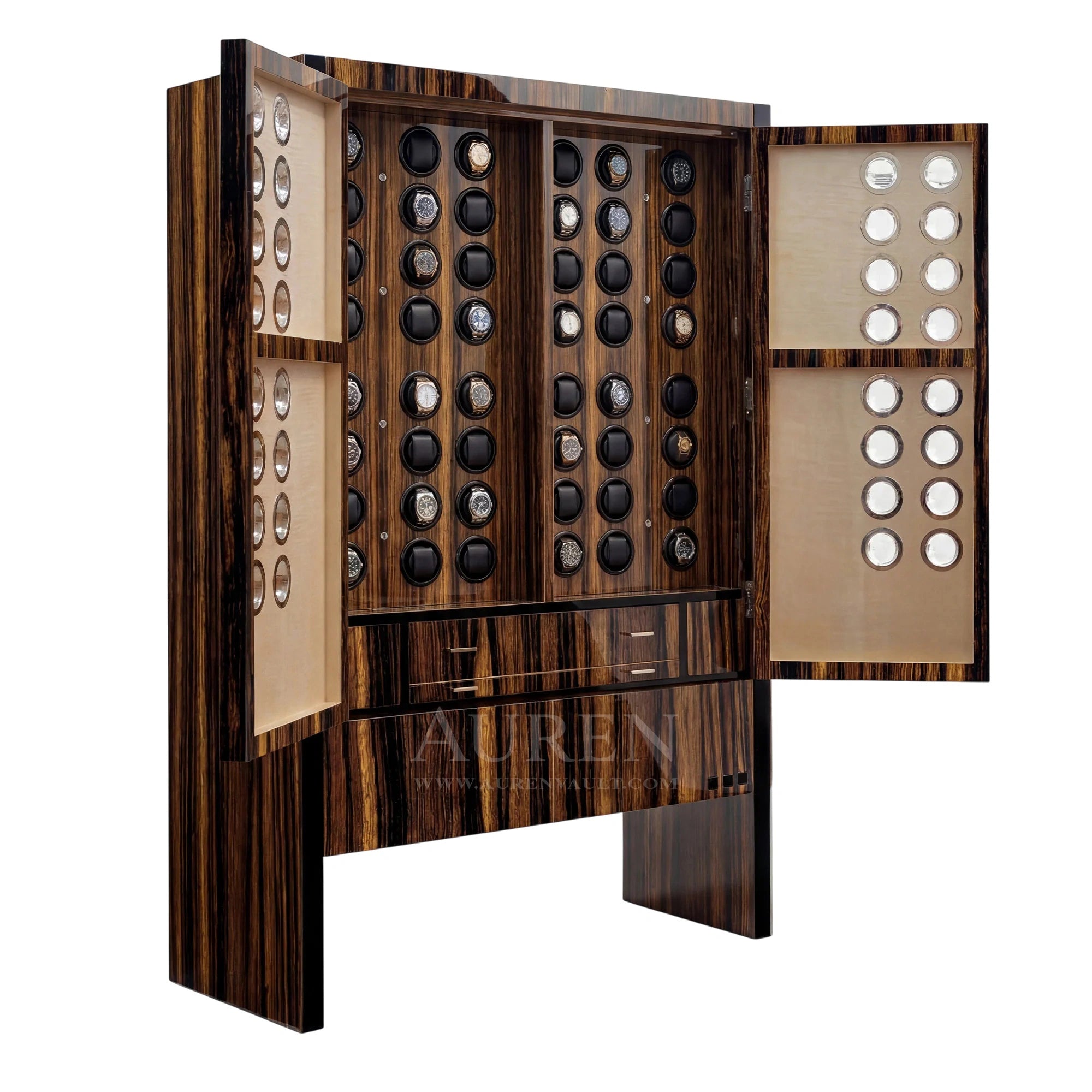 Eternis 48 Watch Winder Cabinet - Open Side View