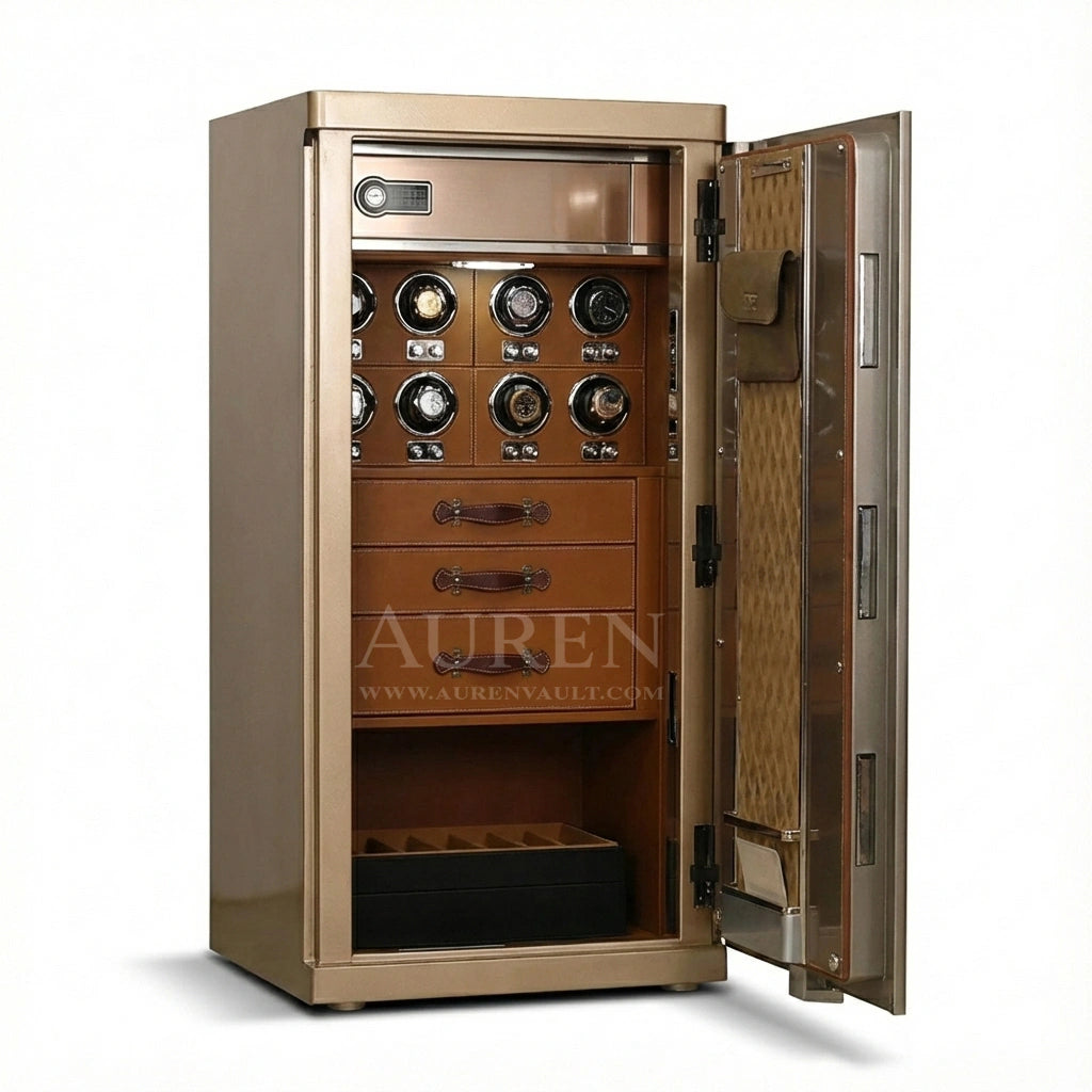 Imperius Watch Winder Safe - Champaign Open