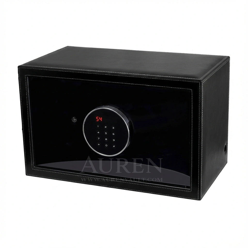 Iron Shield 8 Watch Winder Safe - Black Front
