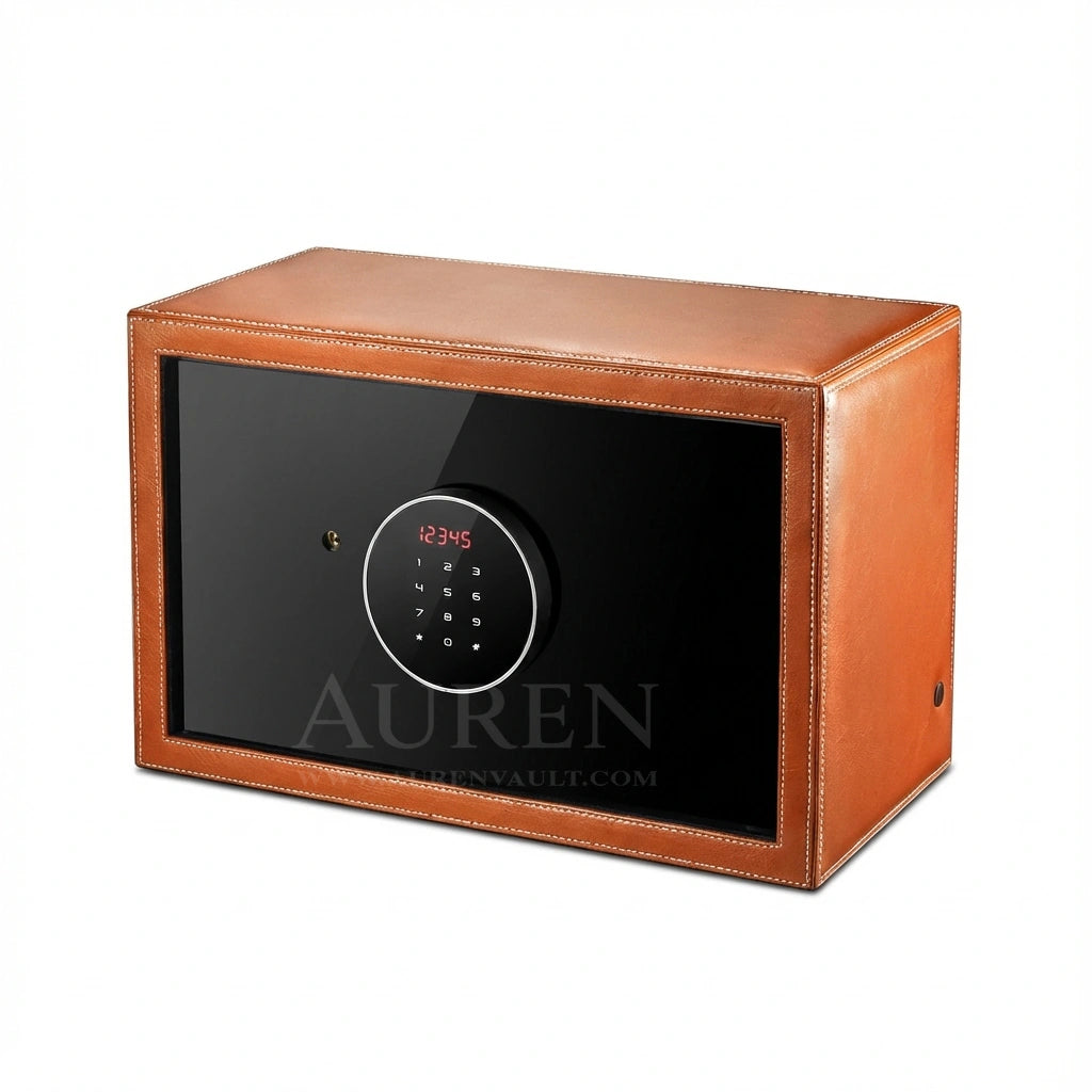 Iron Shield 8 Watch Winder Safe - Orange Front