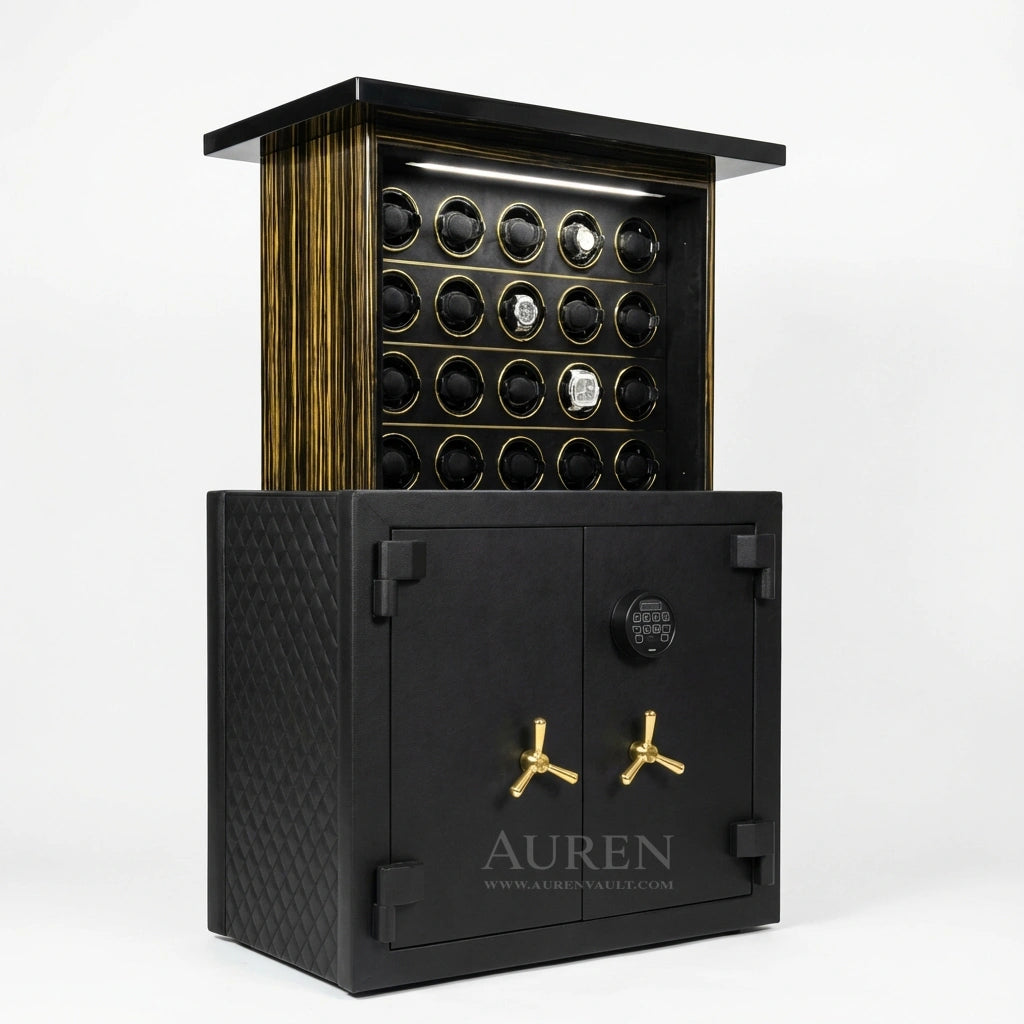 Kingston Vault 20 Watch Winder Safe - Open View