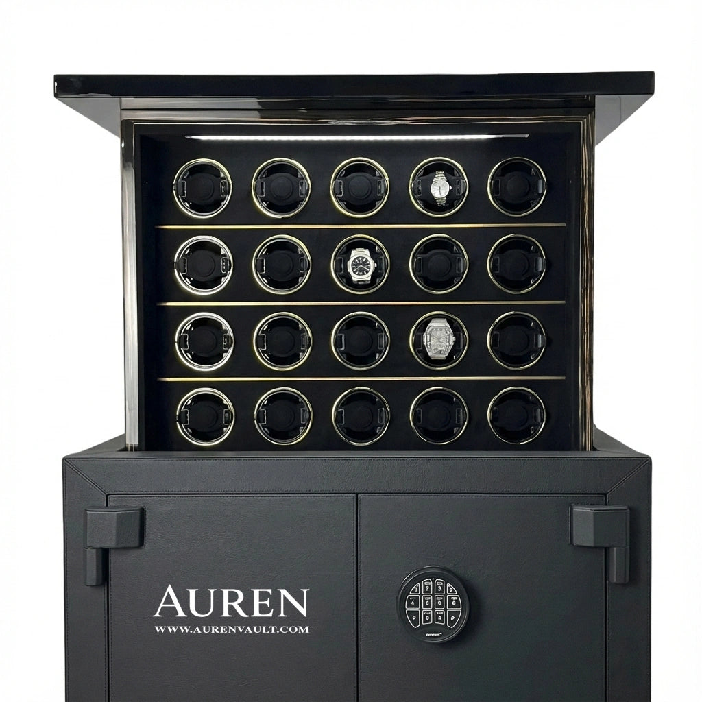 Kingston Vault 20 Watch Winder Safe - Open Focus