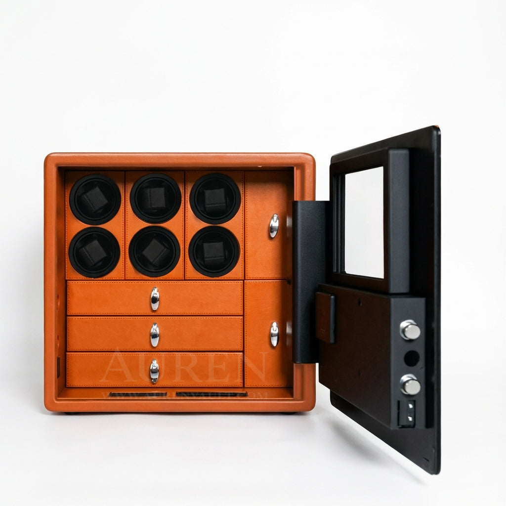 Kovra 6 Watch Winder Safe - Orange