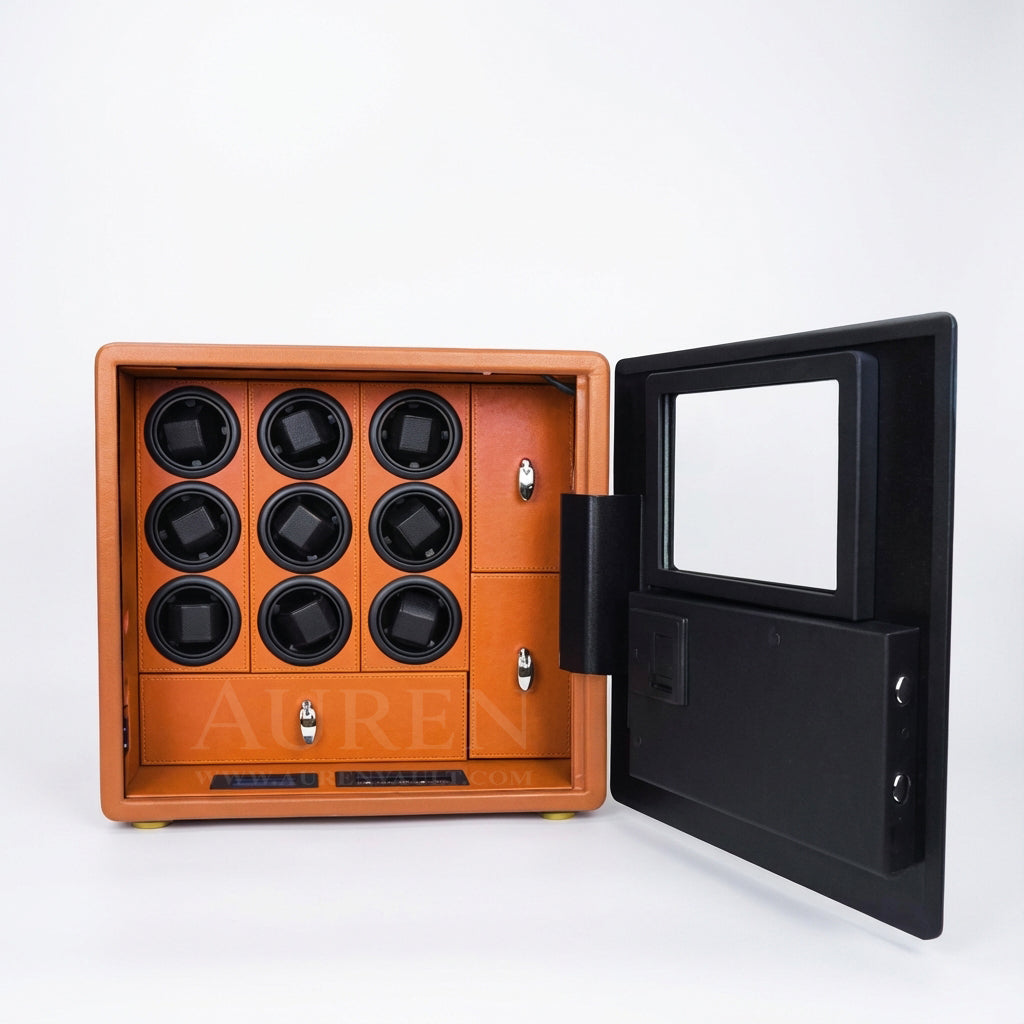 Kovra 9 Watch Winder Safe - Orange