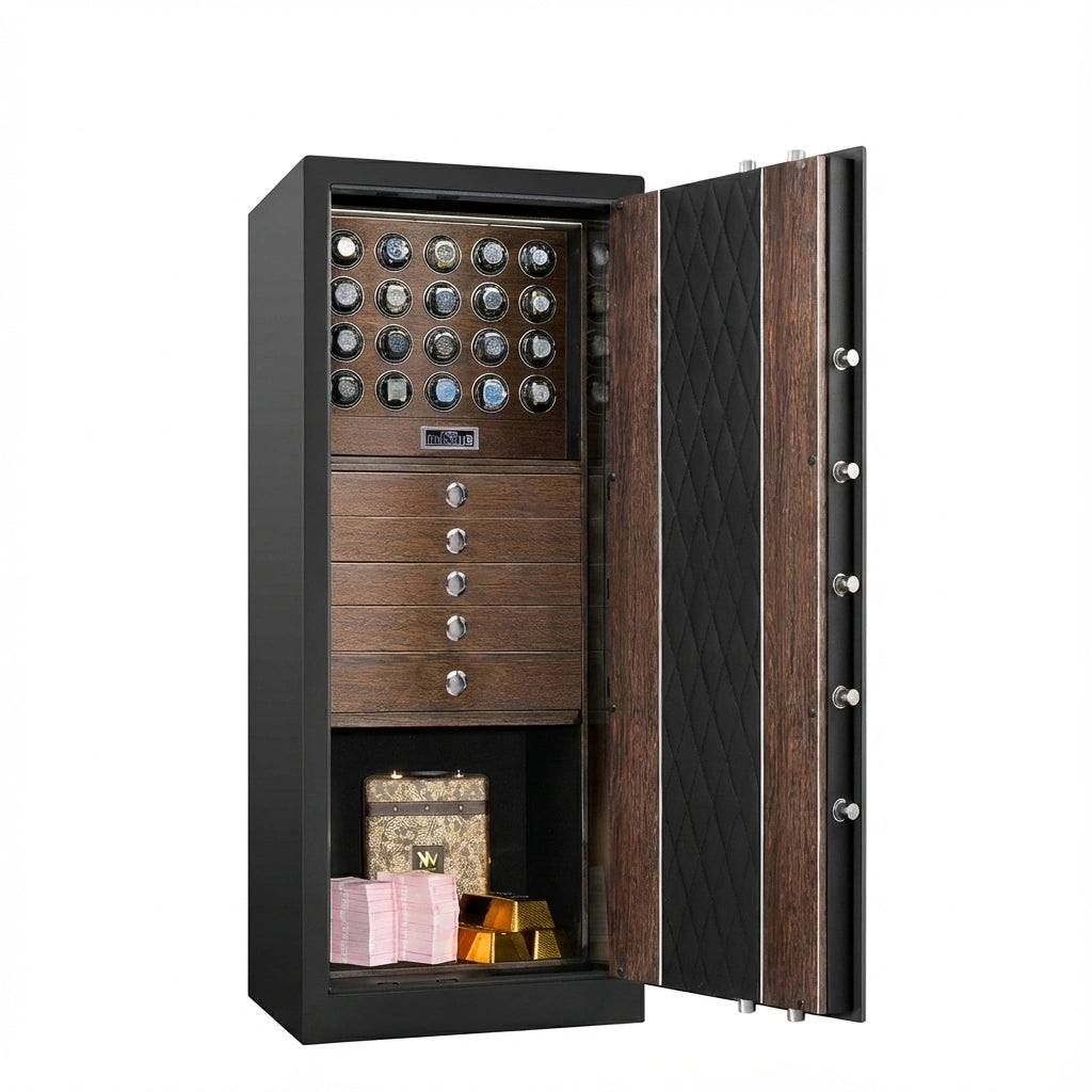 Fortis Vault 20 Watch Winder Safe - Brown