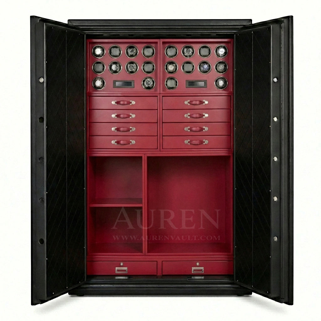 Heritage Leather 20 Watch Safe Cabinet - Auren