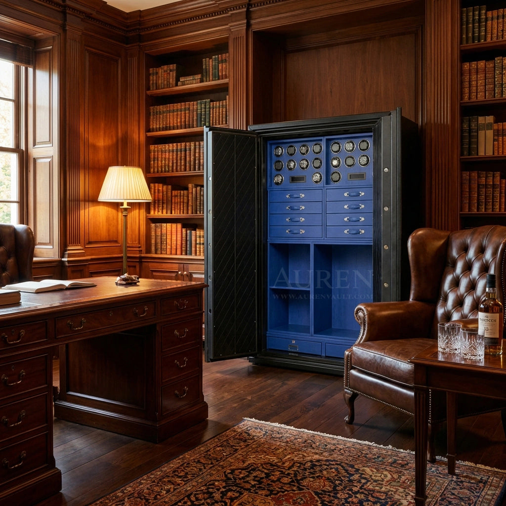 Heritage Leather 20 Watch Safe Cabinet - Auren