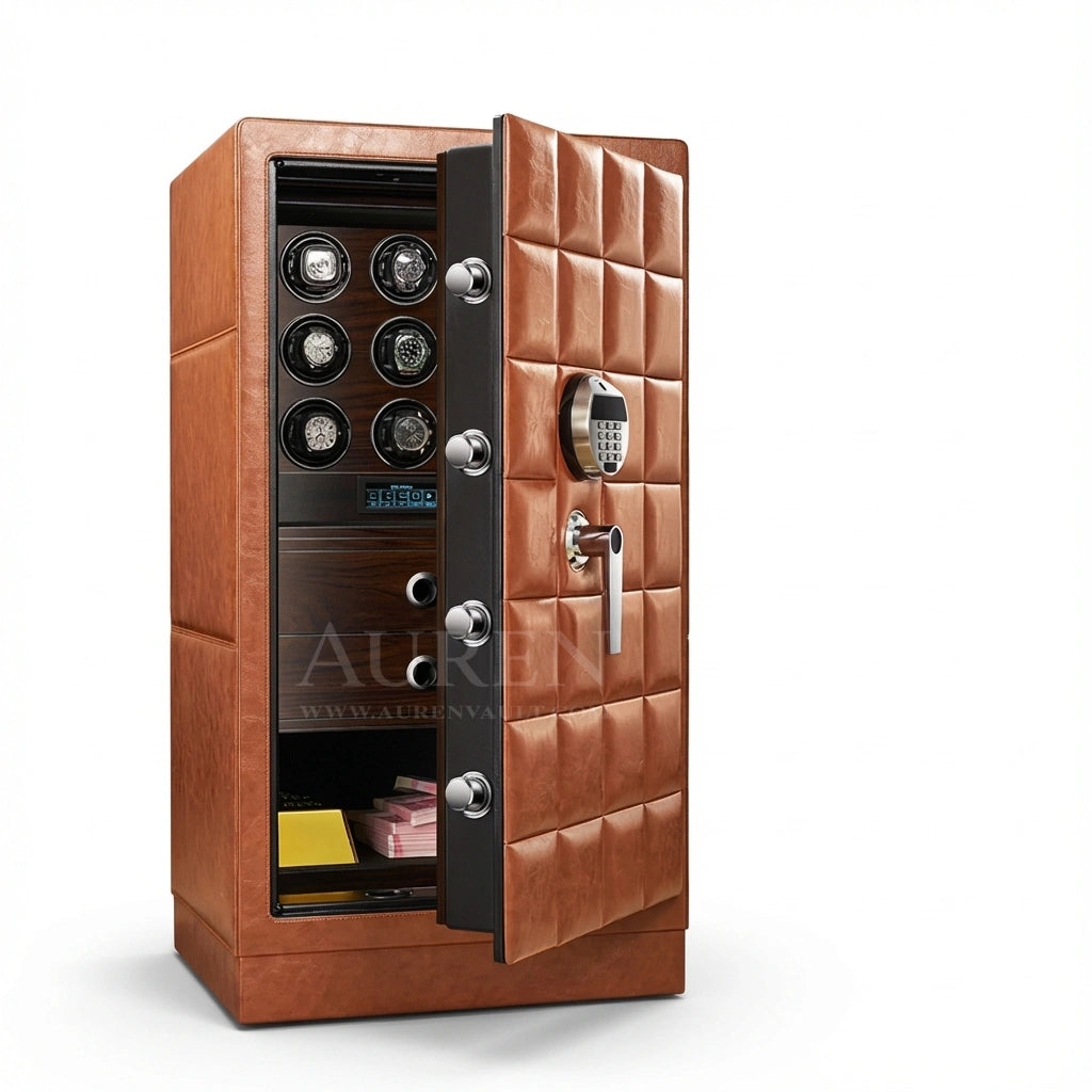 Axis 9 Watch Winder Safe - Open