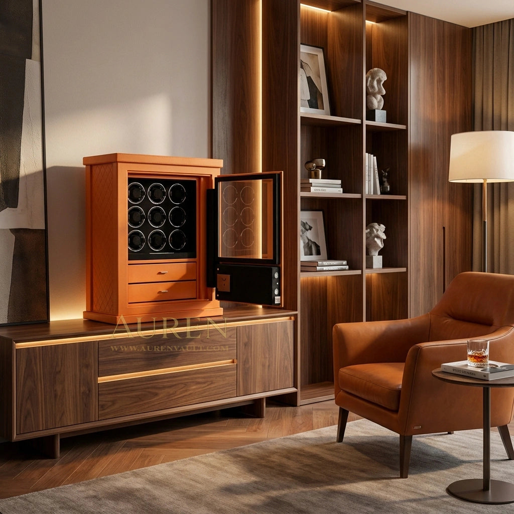 Sentry 9 Watch Winder Safe - Lifestyle