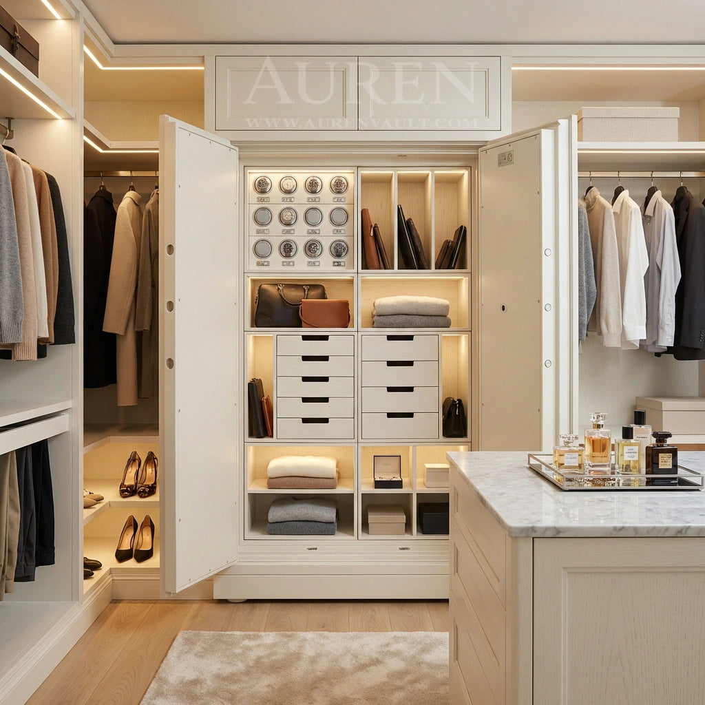 PureVault 12 Watch Safe Cabinet - White Lifestyle