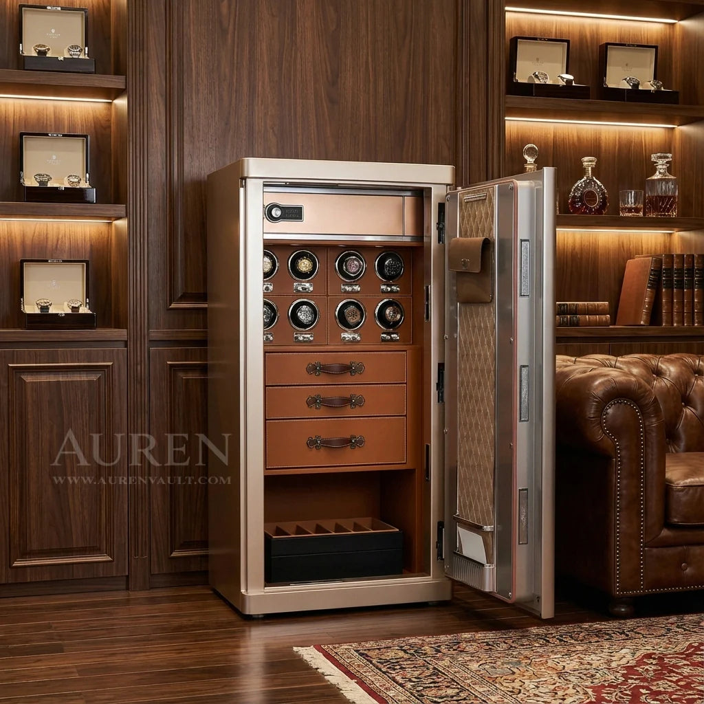 comparison between luxury watch safe and traditional home safe for watch storage