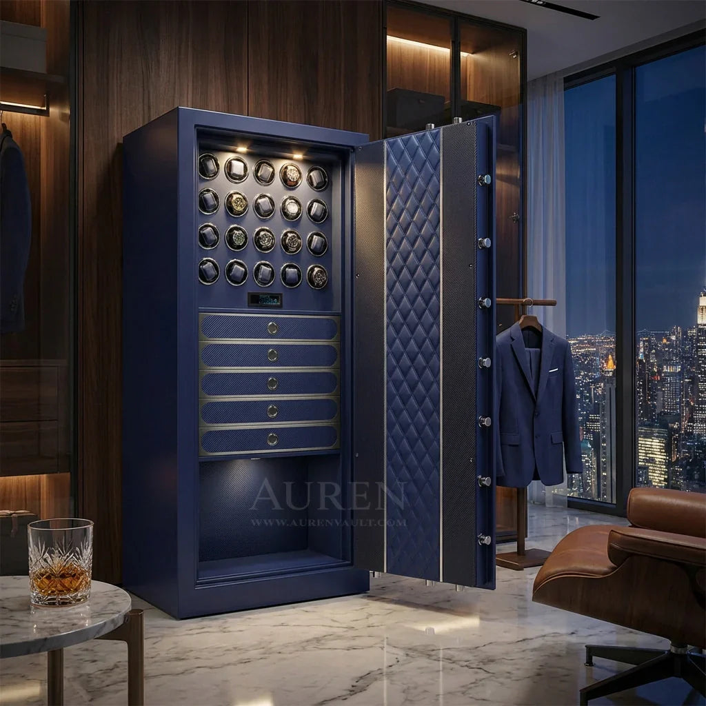 luxury watch safe cabinet protecting high value watch collection