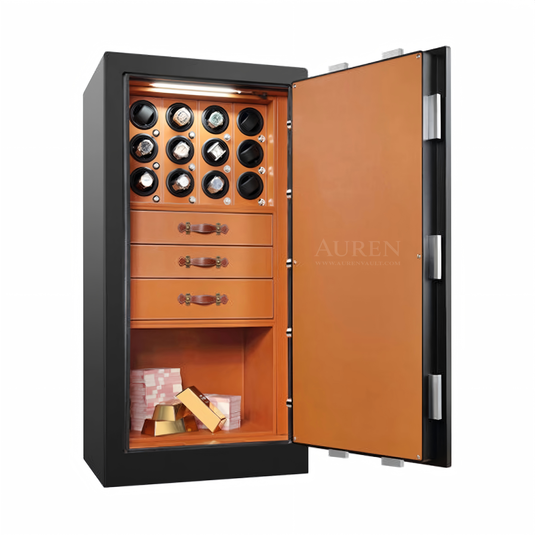 Atelier 12 Watch Winder Safe - Orange Open Door