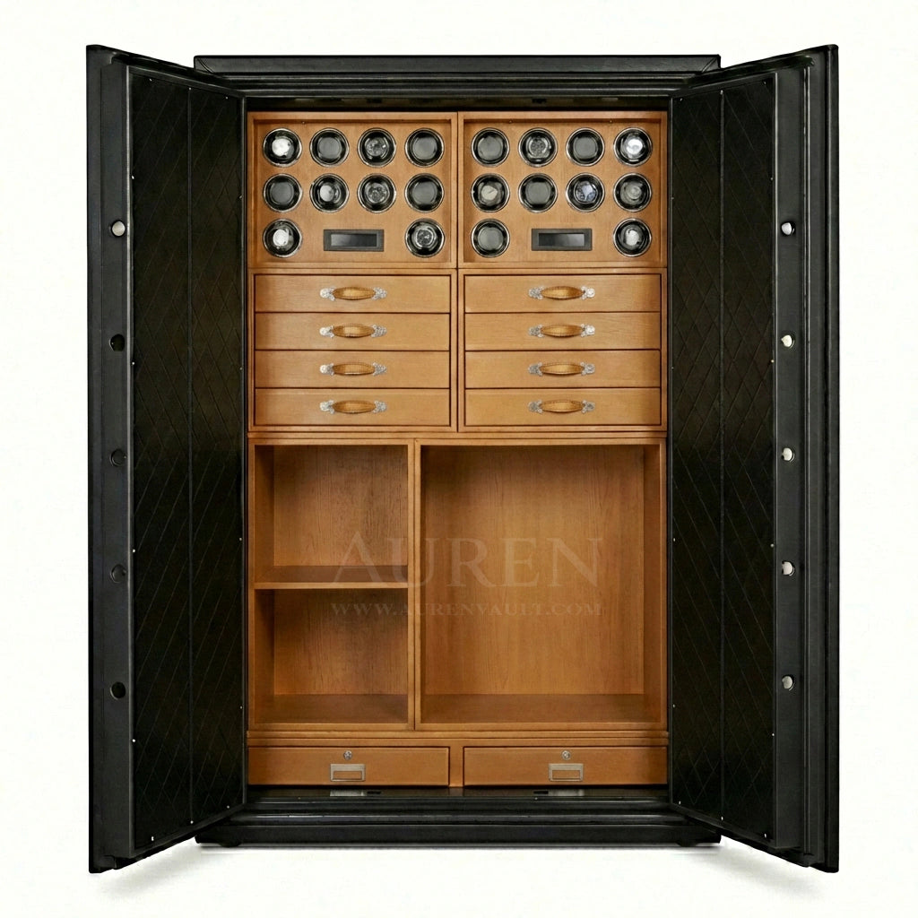 Heritage Leather 20 Watch Safe Cabinet - Auren