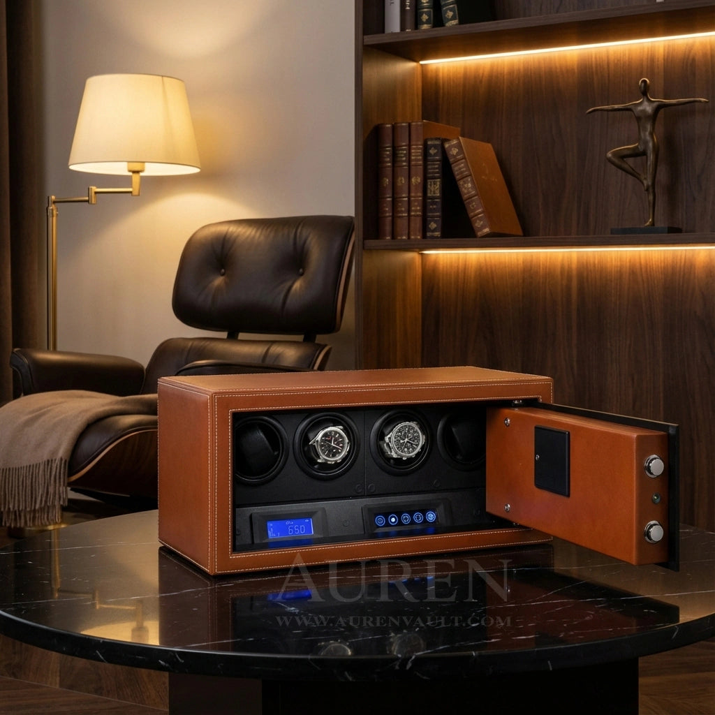 Iron Shield 4 Watch Winder Safe - Lifestyle