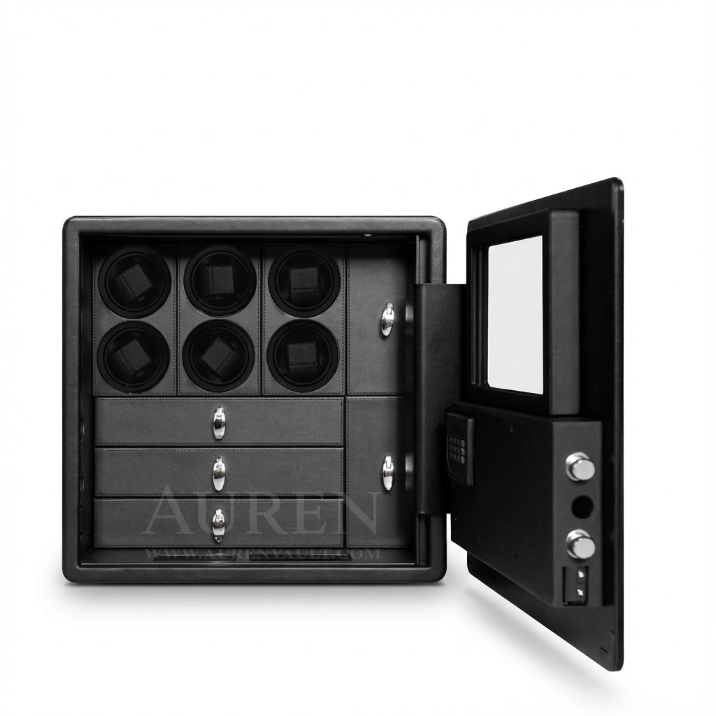 Kovra 6 Watch Winder Safe - Black
