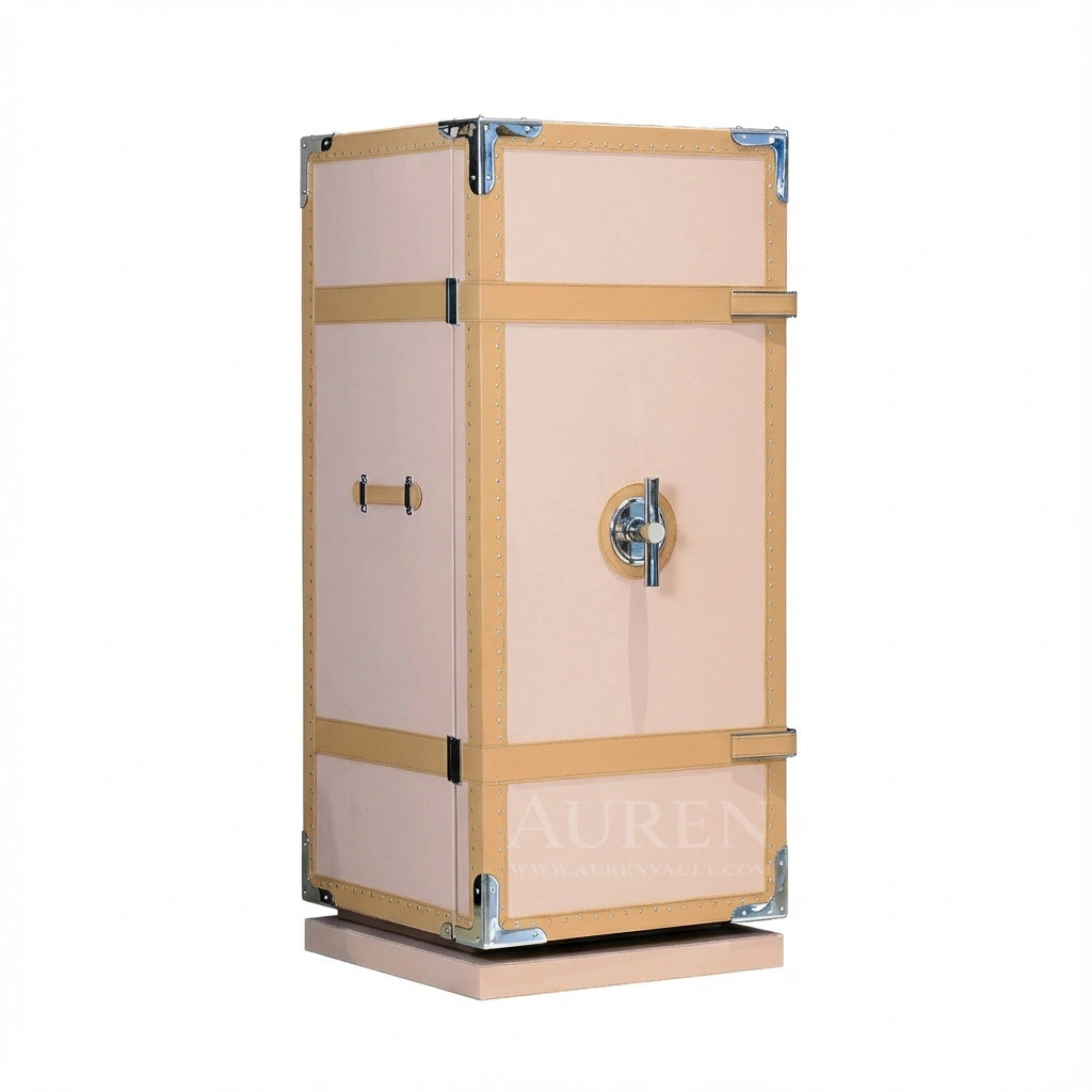 Regalis Watch Winder Safe - Beige Body View