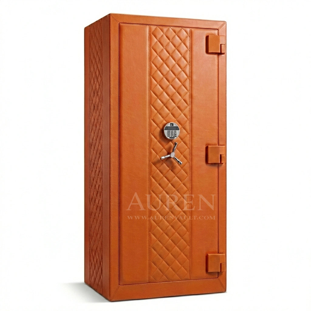 Noble 25 Watch Winder Safe - Orange Front