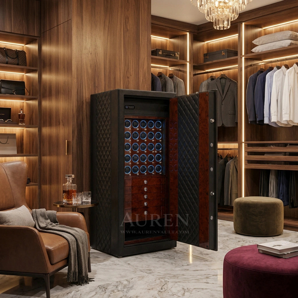 Noble 25 Watch Winder Safe - Wine Lifestyle