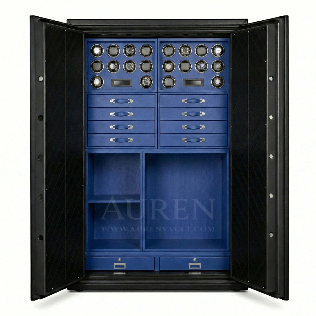 Heritage Leather 20 Watch Safe Cabinet - Auren