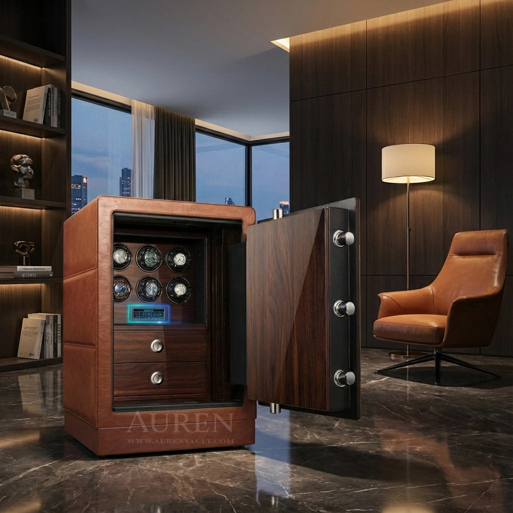 Axis 6 Watch Winder Safe - Lifestyle