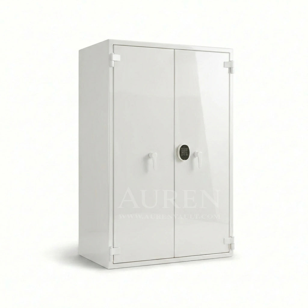 PureVault 12 Watch Safe Cabinet - White Front